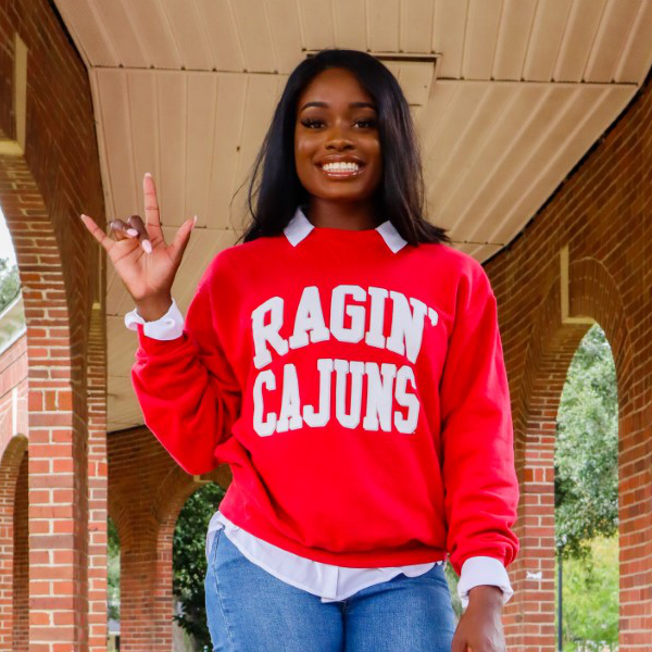 UL Lafayette student athlete Erica Stewart is an electrical engineering major.